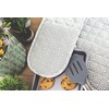 Clay Roberts Oven Gloves, Light Grey, Double Oven Mitts, Heat