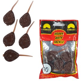 PRO FILSTAR Inline Gripper Ground Lead Fishing Set 5 x 70 g - Fishing Lead with Anti-Tangle Sleeve - Fishing Lead Set - Pear Lead - Lead Weight - Fishing Weights - Lead Weights - Carp Lead