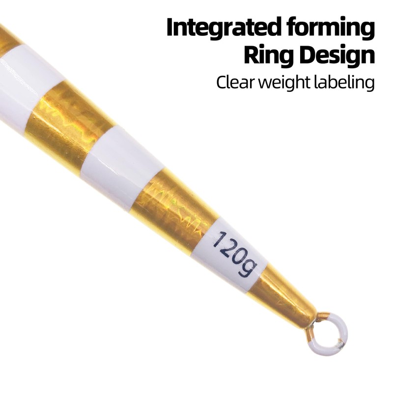 Sinking Fishing Lures, CREOASIS 3pcs 120g/150g/200g Metal Hard Spinner Fish