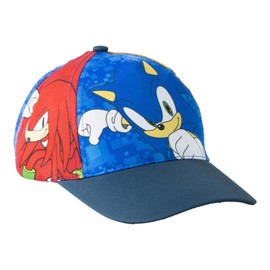Cappellino Visiera Curva Sonic Bambini - Cappellino Infantile Sonic Comodo, Traspirante e Leggero, Cappellino Estate Regolabile, Protezione Solare Spiaggia, Piscina e Gite