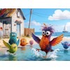 MADXDUPR 500 Piece Puzzles for Adults - Beach Birds Coastal