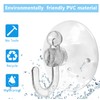 Piutouyar 20Pcs Clear Suction Cup Hooks 30mm/1.2" Plastic Sucker Pads