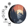 Spare Tire Cover Mountains Sunset Landscape Wheel Covers Weatherproof Universal