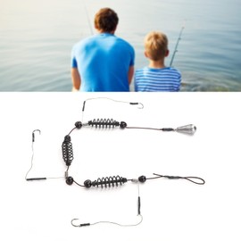 Alomejor 3 Hooks Fishing Bait Cage, 3 Pieces/Set Artificial Bait Fish Trap Basket Fishing Feeder Device for Sea Fishing Sea (25 g)