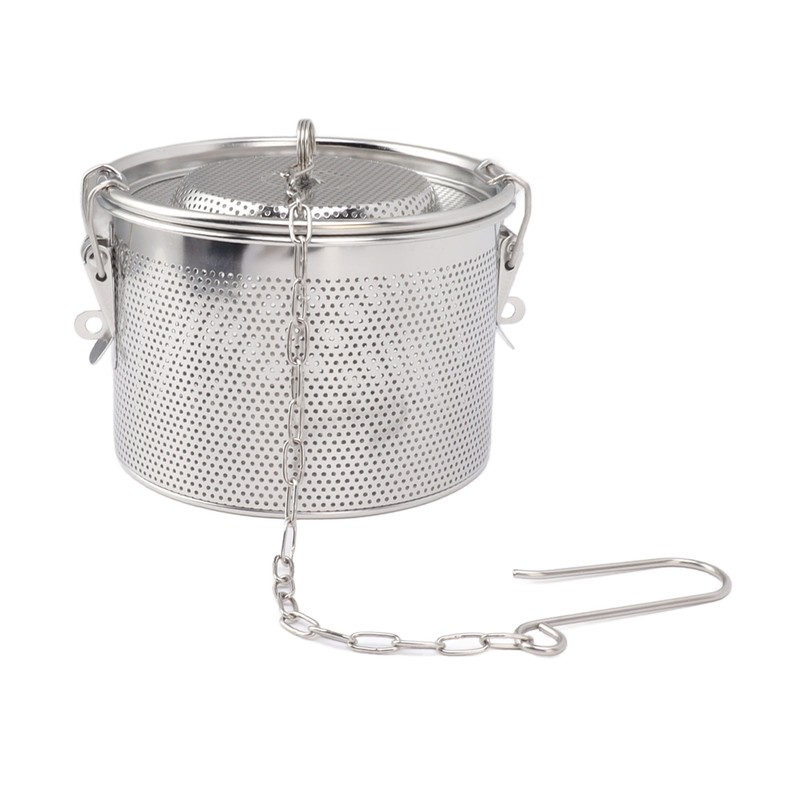 Seasoning Strainer with Hanging Chain Stainless Steel Tea Balls Filter