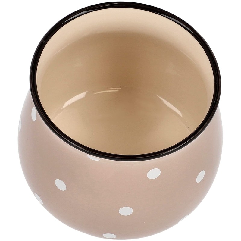 KOTARBAU® Ceramic Flower Pot Planter Diameter 110 mm Beige in