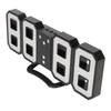 3D LED Digital Desktop Clock Dimmable Snooze Time Memory 12