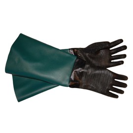 TUFF-Blast Gloves for Sandblasting Sandblaster Sand Blast Cabinet - 6" x 24" Made in USA Large