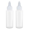 BRIGHTFROM Twist Top Applicator Bottles, Squeeze 2 OZ Empty Plastic