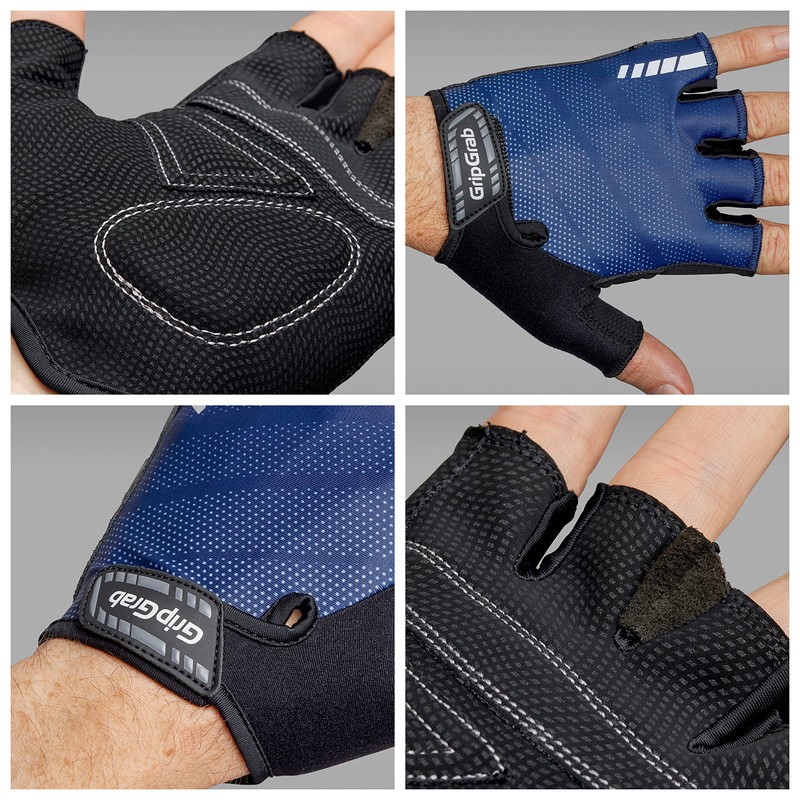 GripGrab Rouleur Padded Short Finger Summer Cycling Gloves Comfortable Half