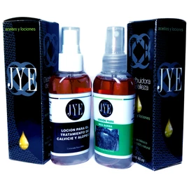 KIT 1 Loción JYE Para Mas Barba y 1 Loción JYE para Calvicie