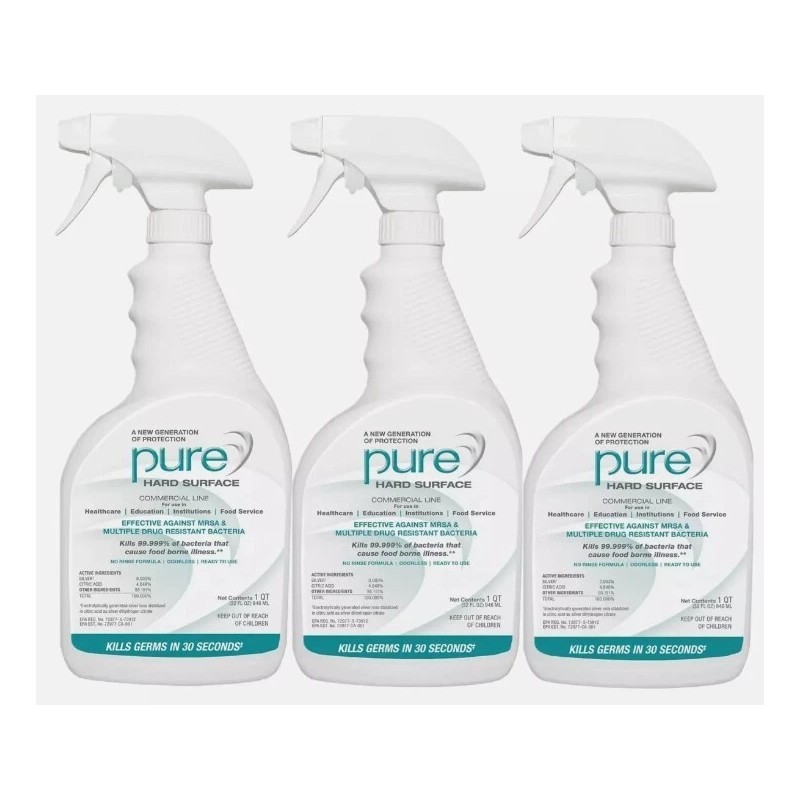 Pure 6 Pure Hard Surface Disinfectant 32 oz with 6