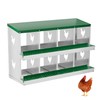 Garvee ‌Galvanized Steel Chicken Nesting Box with Roll Out Egg