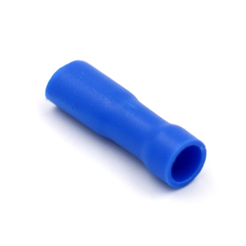 Baomain Blue Female Insulated Spade Wire Connector Electrical Crimp Terminal