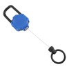 Magnetic Retractable Keychain Stainless Steel Wire Easy Pull Buckle Carabiner