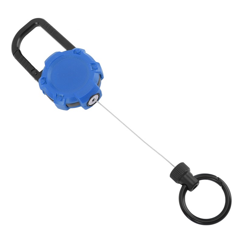Magnetic Retractable Keychain Stainless Steel Wire Easy Pull Buckle Carabiner