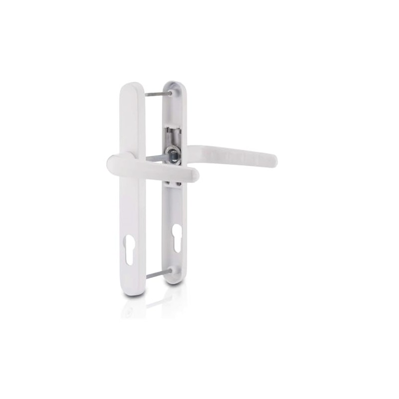 Genius® Upvc Door Handle Set White Sprung Lever/Lever - 92mm