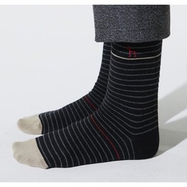 Hazzys (대구신세계)HAZZYS 스트라이프 컬러배색 남성 양말 3종세트 HJSS5E105WT (DAEGU SHINSEGAE) HAZZYS Stripe Color Matching Men's Sock Set 3 Pieces HJSS5E105WT