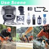 Adefol 48mm Cylinder Piston Kit for STIHL 036 034 MS360