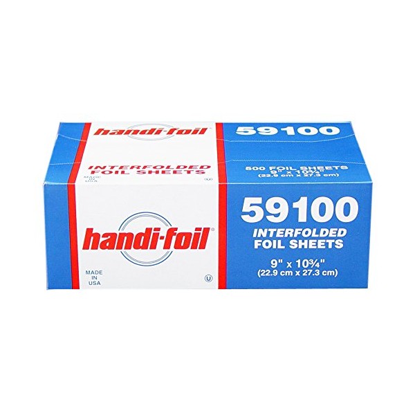Handi-Foil 59100 500 - 9" x 10.75" Foil Pop-Up Sheets (Pack of 500)