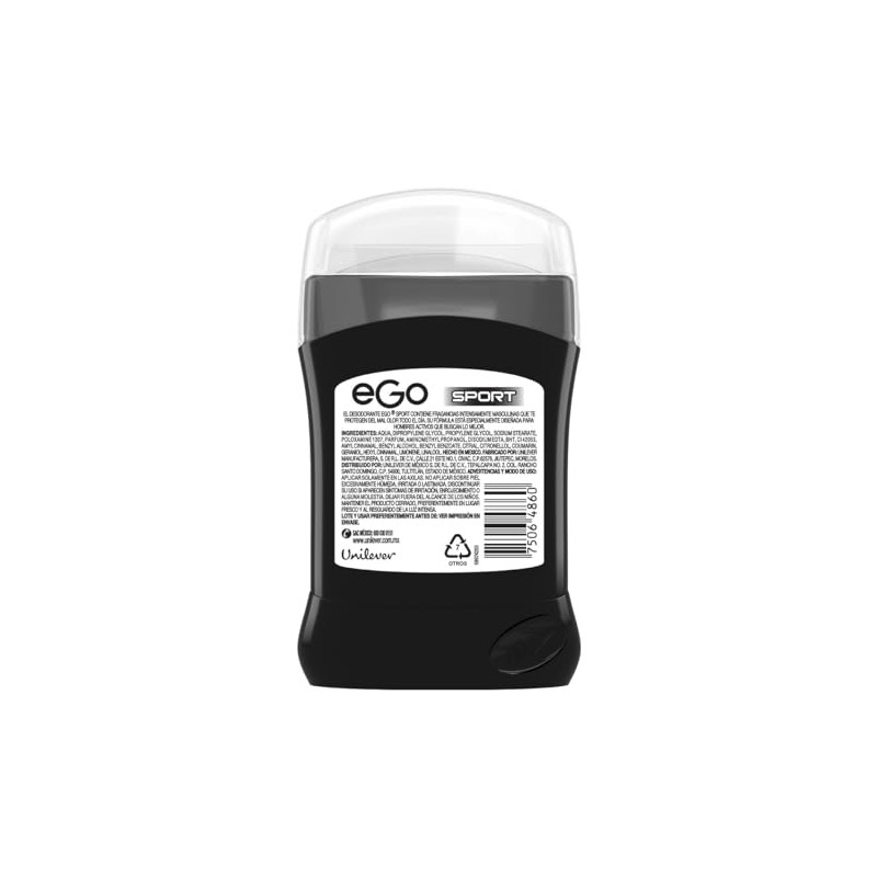 Ego Desodorante para Hombre Sport en Barra 45 gr