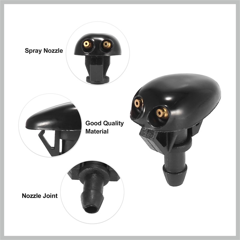 RATCHROLL Front Windshield Washer Nozzle Sprayer Kit for Nissan Frontier