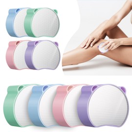Magic Crystal Hair Eraser, 2 in 1 Callus Remover Foot File,Suitable for Men and Women Painless Exfoliating Crystal Hair Removal Tool, Magic Crystal Hair Remover,Dead Hard Skin Remover (Purple)