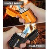 Lafagiet 2 Pack of Torch Lighter, Single & Dual Jet