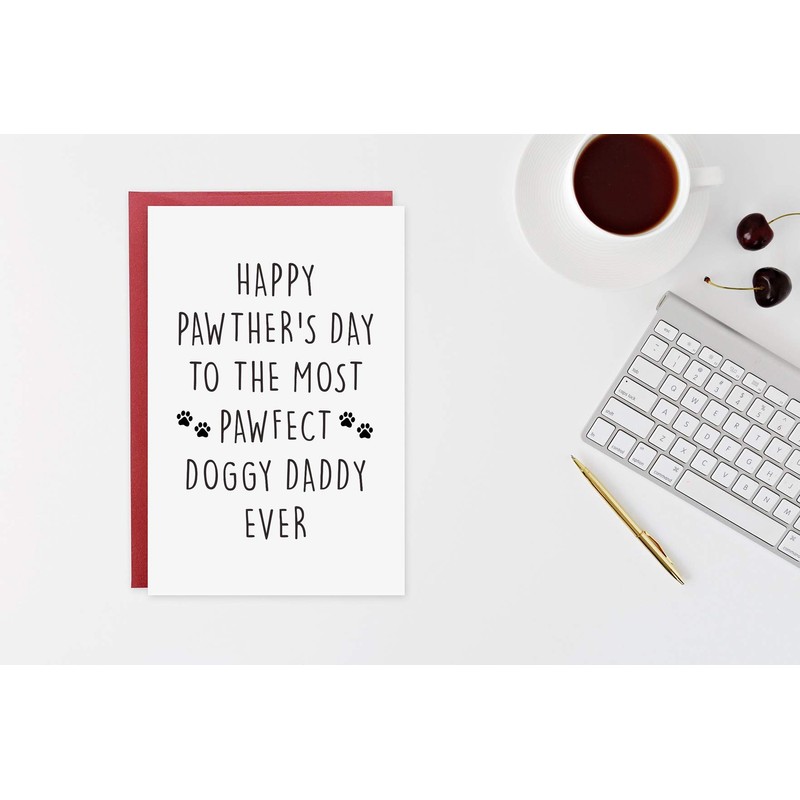Funny Dog Dad Card,Father's Day Card,Fathers Day Cards