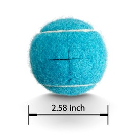 HPWFHPLF Precut Tennis Balls for Walkers, 4 PCS Heavy Duty Long Lasting Glide Balls - Precut for Easy Installation, Universal Felt Pads for Walker Legs & Furniture, Floor Protectors (Blue)