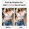 HACI Push up Strapless Bra Thick Padded Demi Underwire Add