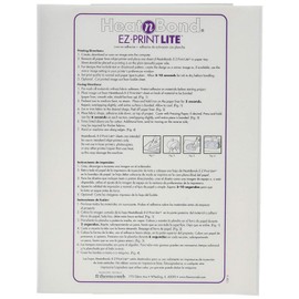 Thermoweb Thermo Web 3358 Heat and Bond EZ-Print Lite Iron-On Adhesive, 8-1/2 by 11-Inch, White, 10-Pack