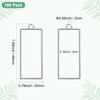 M METERXITY 100-Pack Open Bezels for Resin, Rectangle Open Back