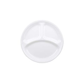 Corelle Plate, Dish, Outer Diameter 10.2 inches (26 cm), Break-resistant, Lightweight, Winter Frost White, Large Lunch Plate (J310-N CP-8914)