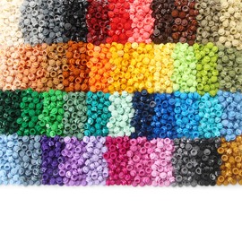 Feleph 2200PCS Multicolored Round Plates 1X1 Building Blocks MOC 44 Colors Transparent Pieces Bricks Dots Bulk Studs Accessories Kit Compatible with Major Brand