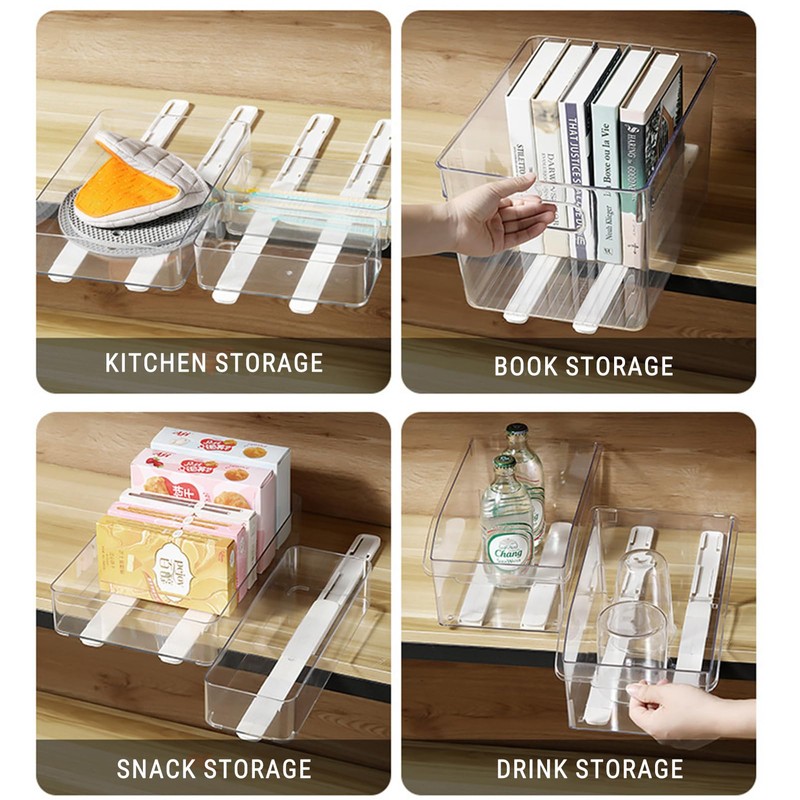 Adhesive Drawer Slides Pull Out Shelf Hardware Adhesive Sliders for