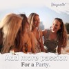 Easyouth Ponytail Extension Real Hair, Colour Ash Brown Mix Platinum
