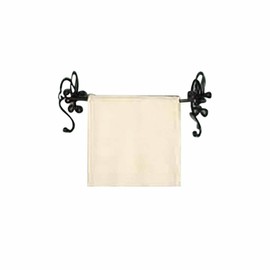 Towel Bar Nickel 18" Fleur De Lis Style Bar Bathroom Renovators Supply
