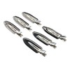 MIBELLA Set of 6 Black Metal Plastic Hair Accessories -