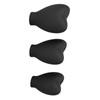 Makeup Brush Cover, Heart Shaped Brush Cover Portable 3pcs Slip