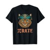 Funny Pi Day Math Science Cat Pirate T-Shirt
