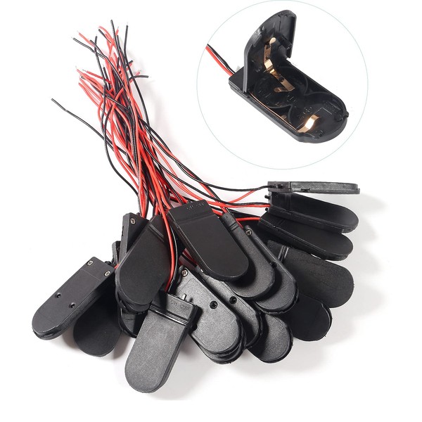 AEDIKO 20pcs CR2032 Battery Holder Coin Cell Battery Holder 2X