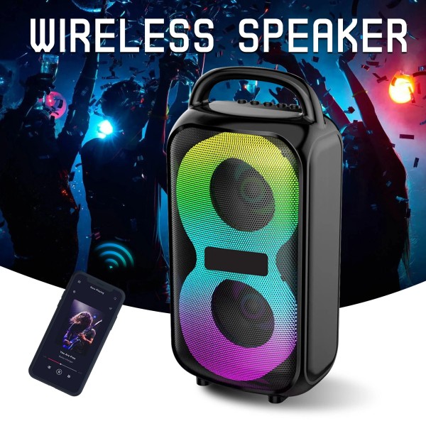 2500W Portable Bluetooth Speaker Sub Woofer Heavy Bass Stereo Sound