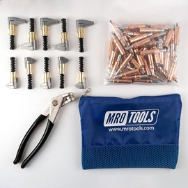 50 1/8 Zephyr Kwik-Lok Cleco Fasteners + Cleco Pliers + Clamps w/Carry Bag (KZ1S50-1/8SG)