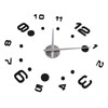 3D DIY Digital Wall Clock Kit with Adhesive Sticker Scale