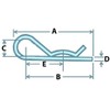 3MM Stainless Steel R Clips x5 (Beta Retaining Pins)