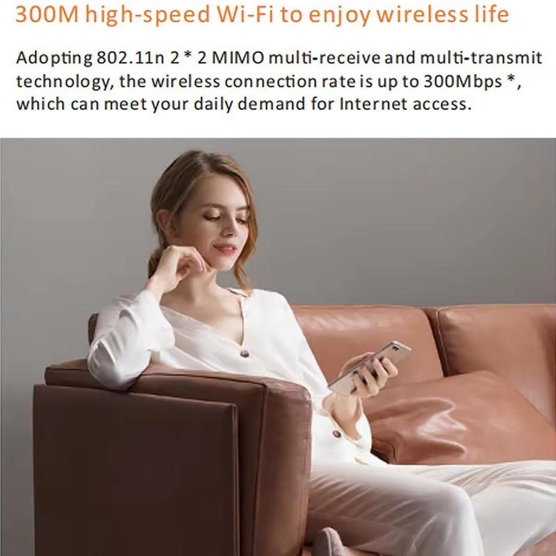 WiFi Extender, 300Mbps Wifi Extender with Ethernet Port, Covers Up