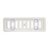 Adjusted Metal Air Vent Grate Powder Coated in White RAL