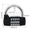 MEINUOKA Direction Lock, U-bar Combination Padlocks with Code, 5 Digit
