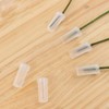 WANDIC 100 Pcs Clear Floral Tube Plastic Flower Vials with